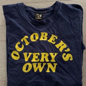 OVO Navy Blue Tee with Yellow Print